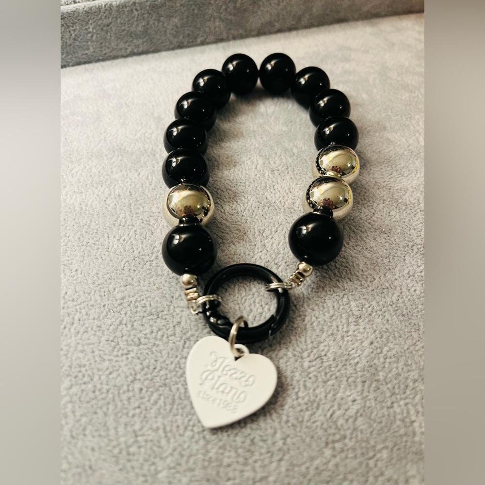 BLACK phone/key or bag charm